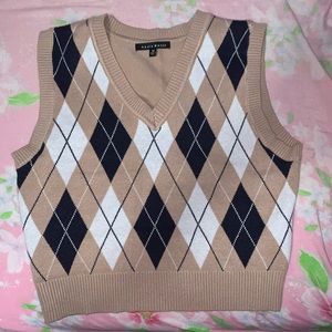 Argyle sweater vest